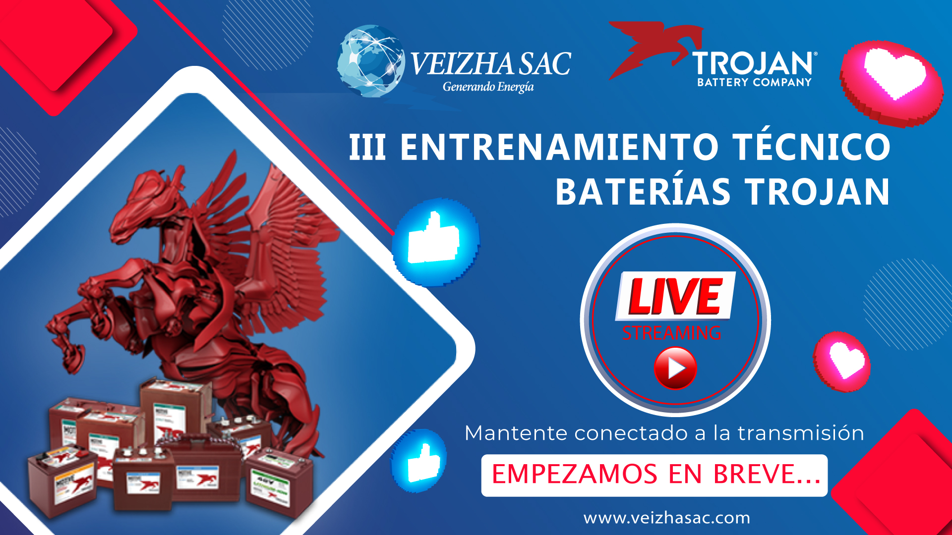Tercer Entrenamiento Técnico de baterías Trojan-Veizha Sac